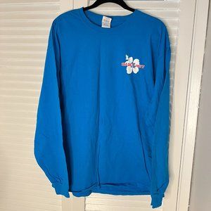 Trader Joes Long Sleeve Tshirt; Cobalt Blue; Size XL